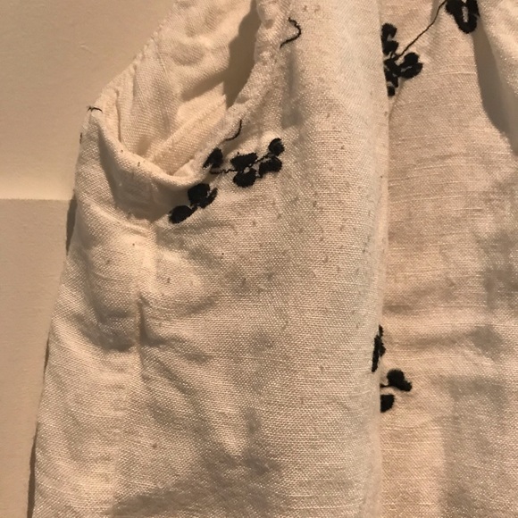 Anthropologie linen embroidered tank - Picture 7 of 14